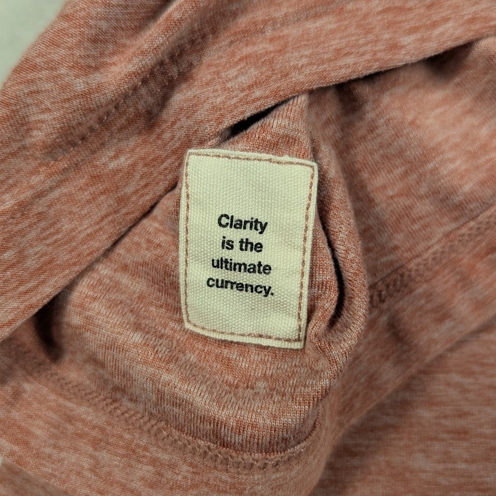 Vuori Strato Tech Polo Mens Large Terracotta Heather Short Sleeve Shirt V188 - Picture 7 of 7